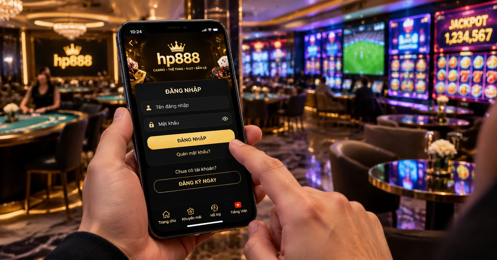 Hướng dẫn đăng nhập và trải nghiệm tại hp888 casino login - image 2