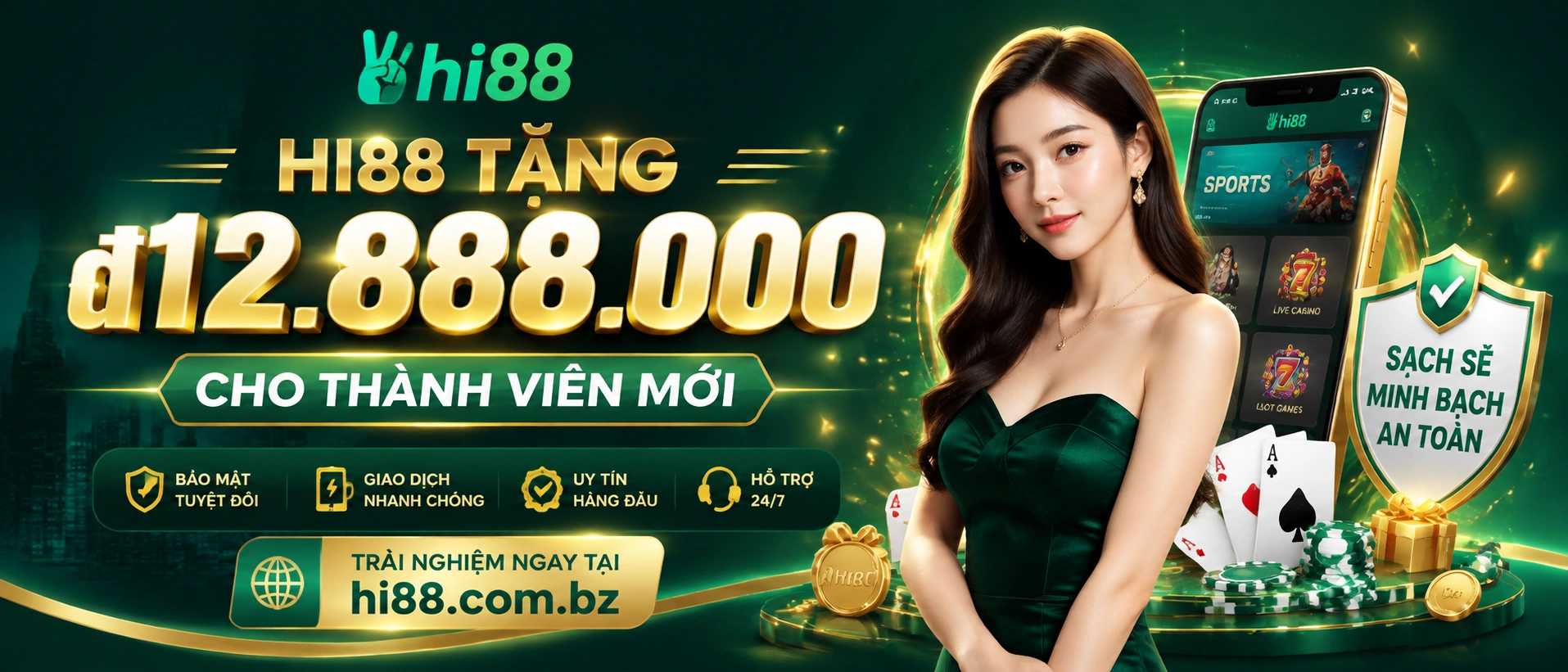Không gian casino trực tuyến hi88.com.bz