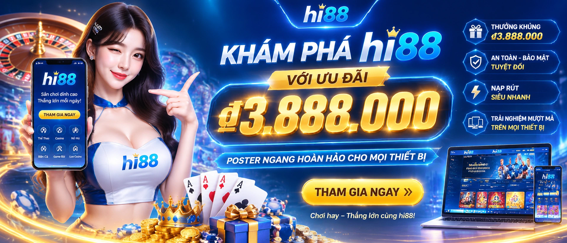 Danh mục game đa dạng hi88.com.bz