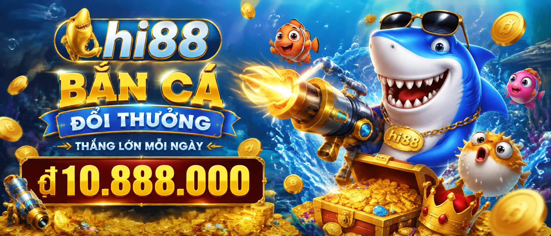 Bắn Cá hi88 giao diện danh mục trò chơi đại dương
