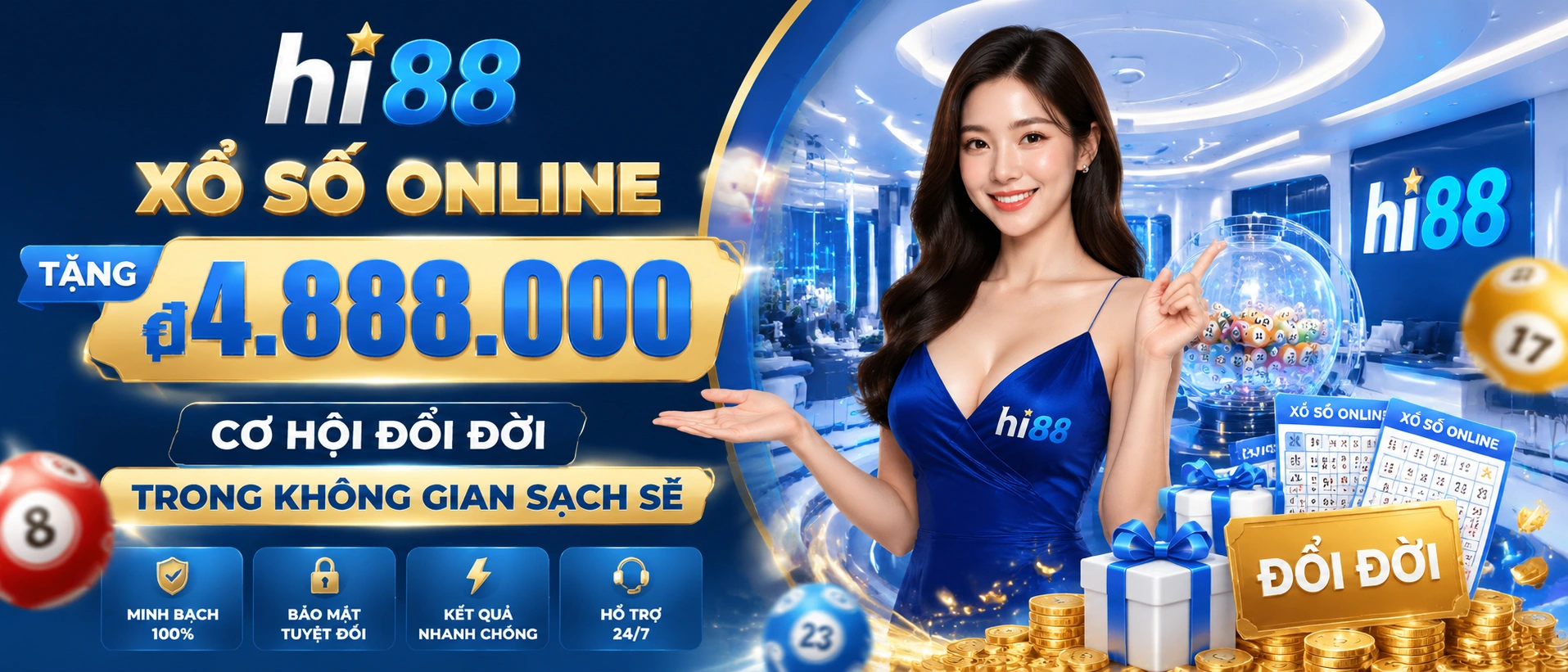 Khu vực XSMB, XSMN, XSMT trên HI88